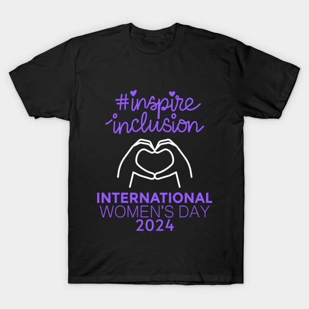 Count Her Inspire Inclusion Women's International Day 2024 T-Shirt by AimArtStudio